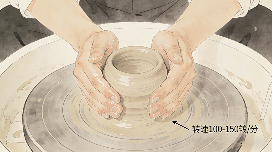 拉坯找中技巧及配图 2.png